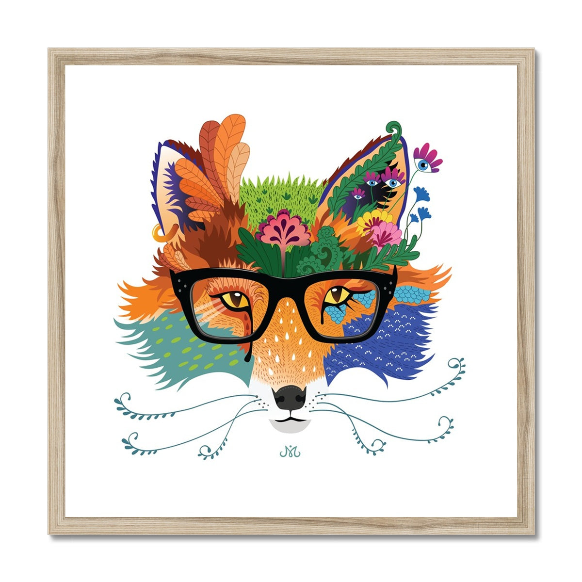 Fox, Framed Art Print