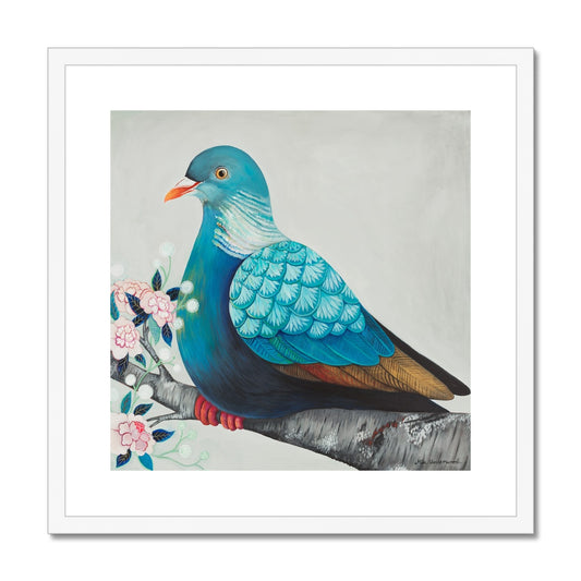 Wood Pigeon, Framed & Mounted Art Print