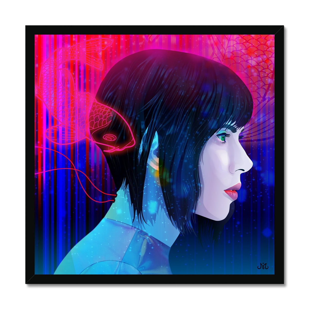 Ghost Girl, Framed Art Print