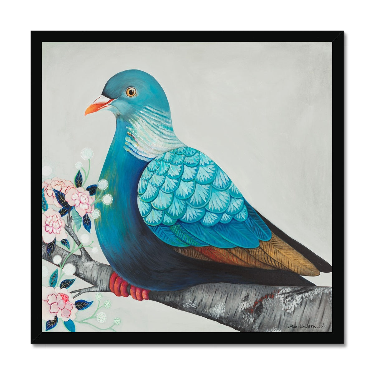 Wood Pigeon, Framed Art Print