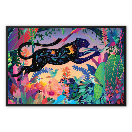 Black Panther, Framed Canvas