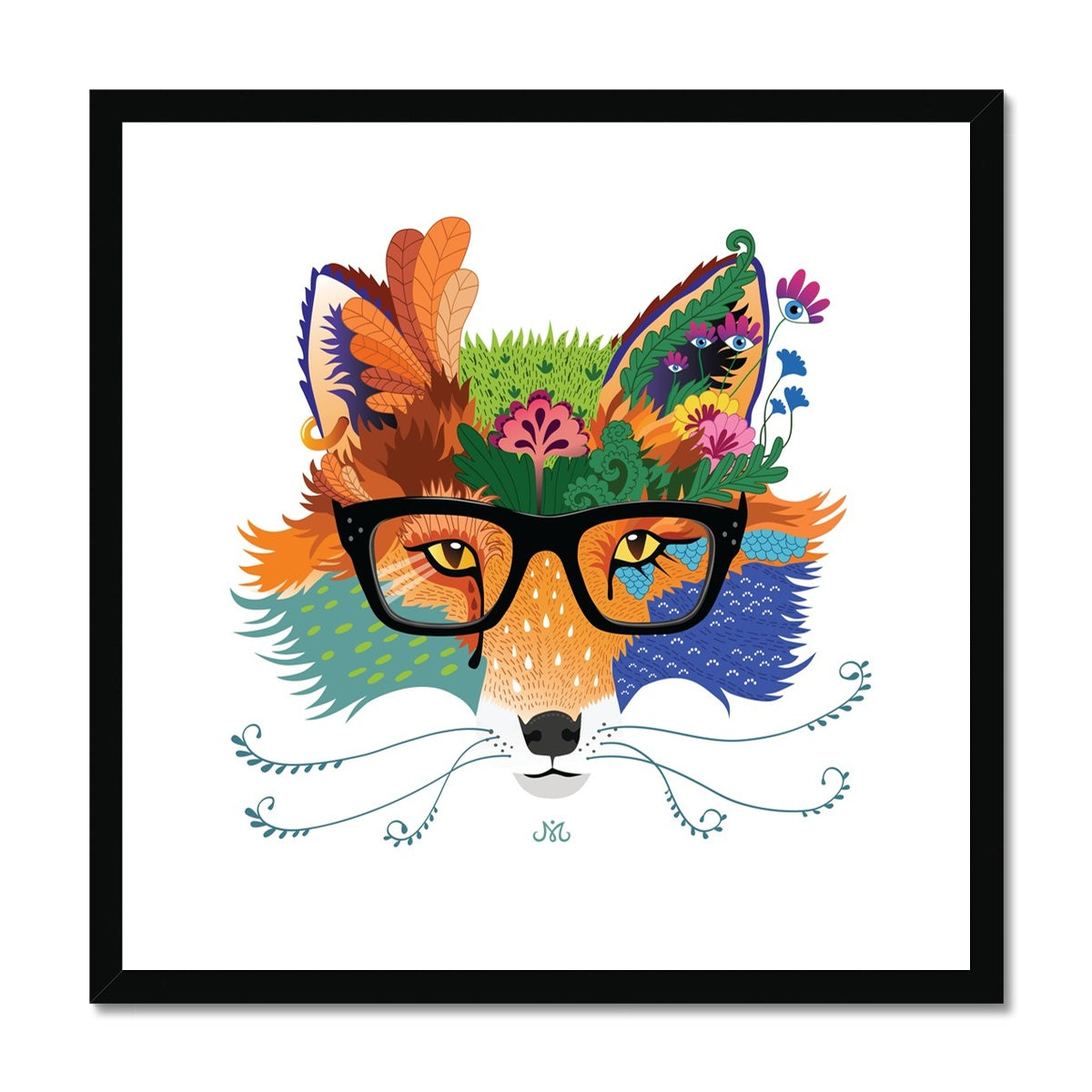 Fox, Framed Art Print