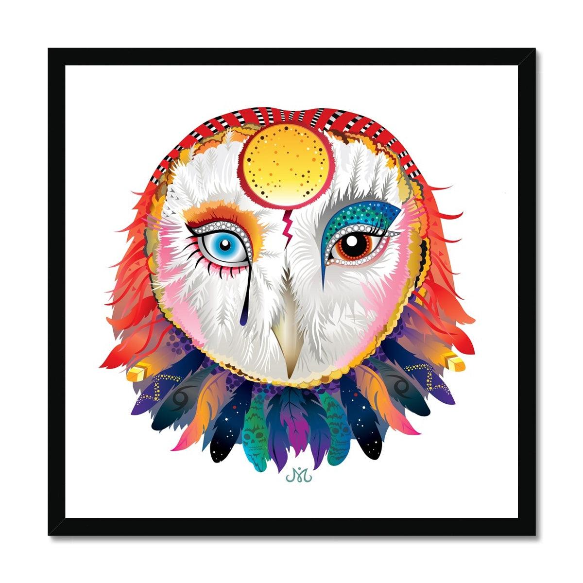 Ziggy Owl, Framed Art Print