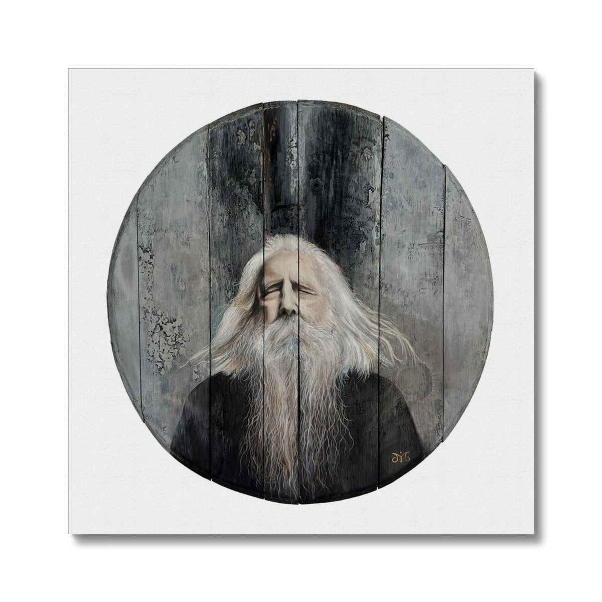 MoonDog Sends His Love, Unframed Canvas