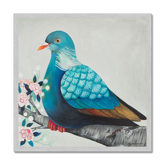 Wood Pigeon, Antique Framed Art Print