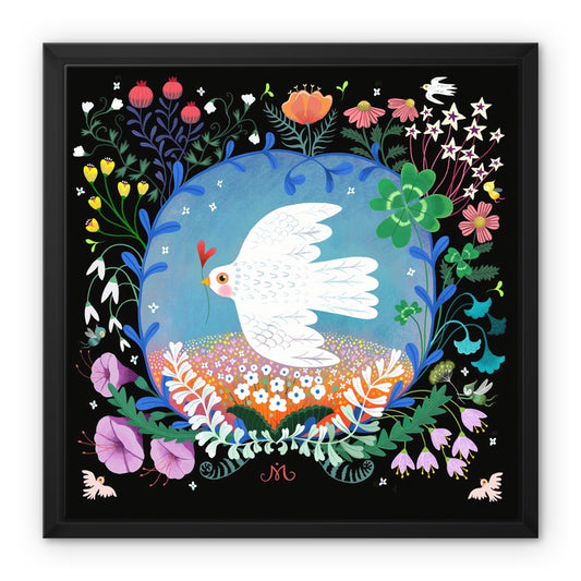 Peace Bird, Framed Canvas